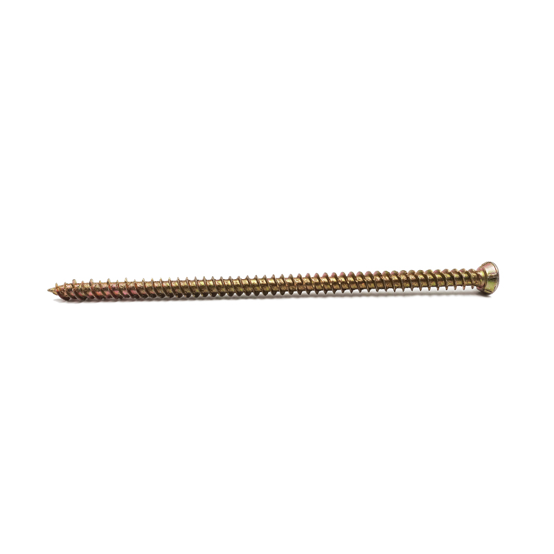 Torx memandu skru mengetuk sendiri kepala rata kecil bersalut zink kuning