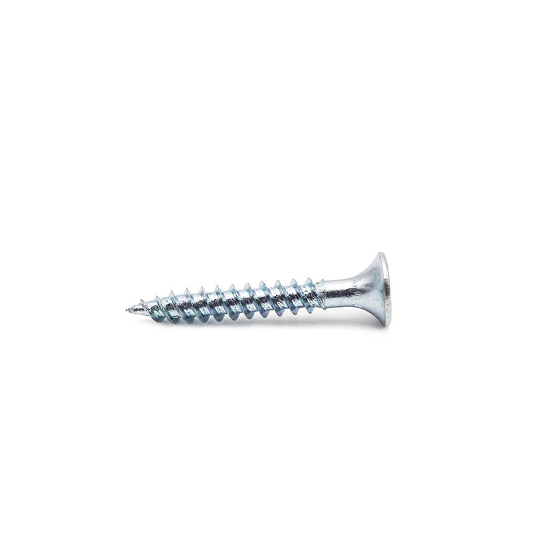 Phillips drive bugle head skru dinding kering bulu putih bersalut zink benang halus