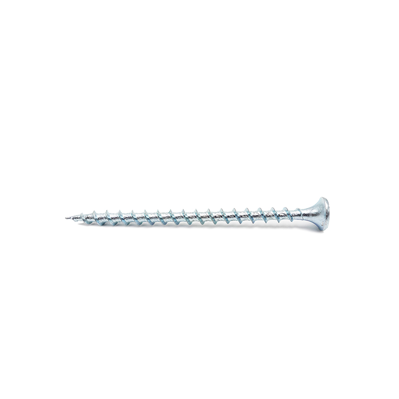Phillips drive bugle head skru dinding kering bulu putih bersalut zink benang kasar